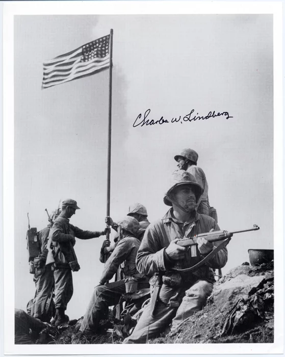 Charles W. Lindberg autograph