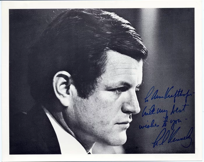 Edward 'Ted'  Kennedy autograph