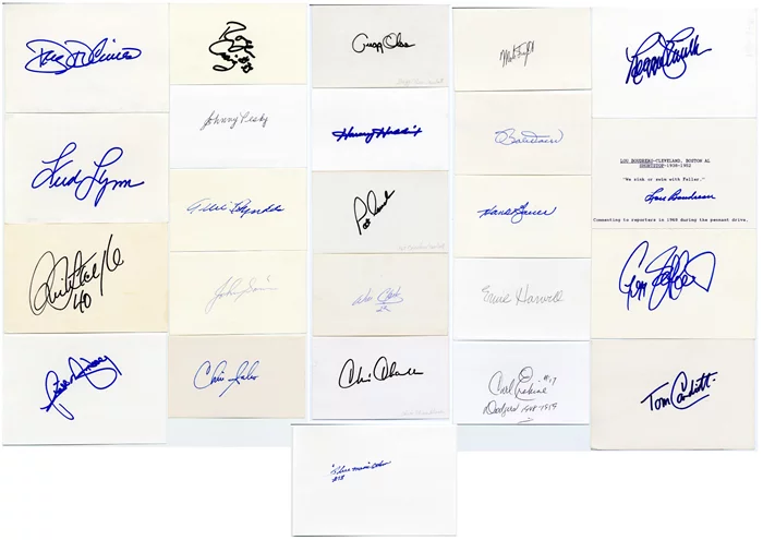 Baseball Signature Collection autograph