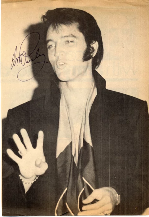 Elvis Presley autograph