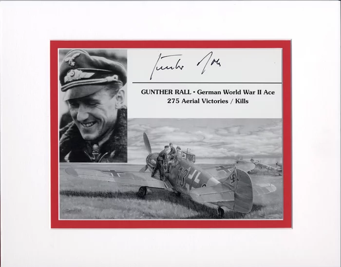 Gunther Rall autograph