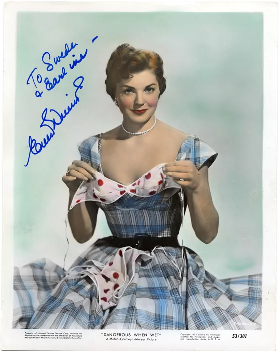 Esther Williams autograph