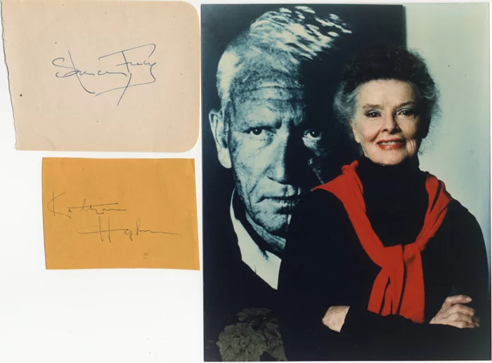 Katharine Hepburn & Spencer Tracy autograph