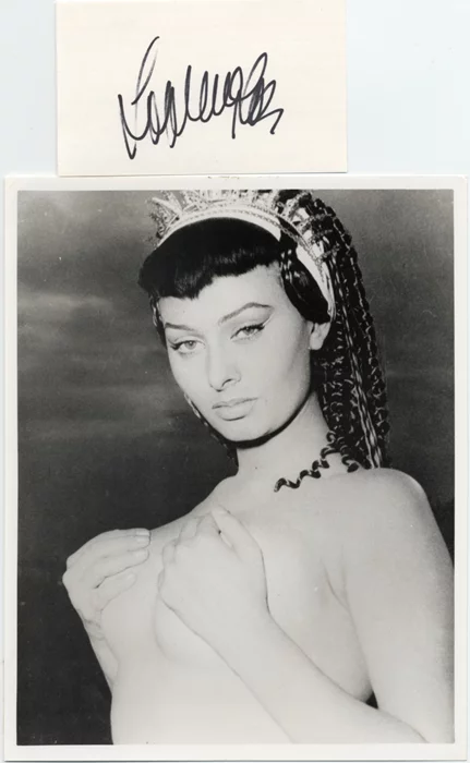 Sophia Loren autograph