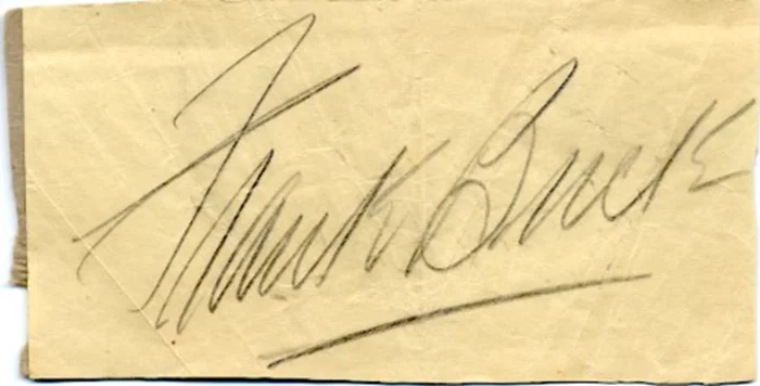 Frank Buck autograph