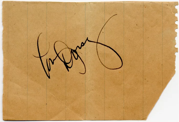 Tommy Dorsey autograph