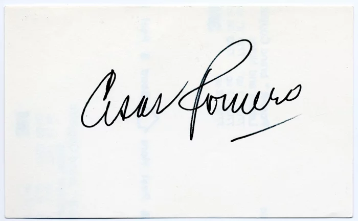 Cesar Romero autograph