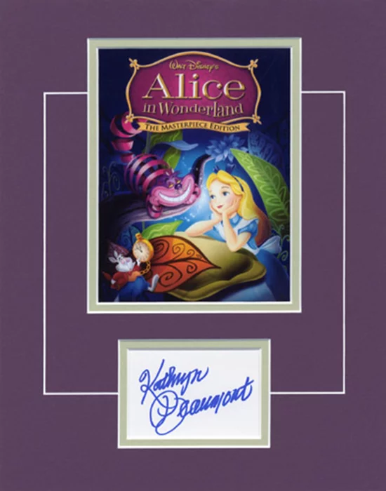 Alice In Wonderland autograph