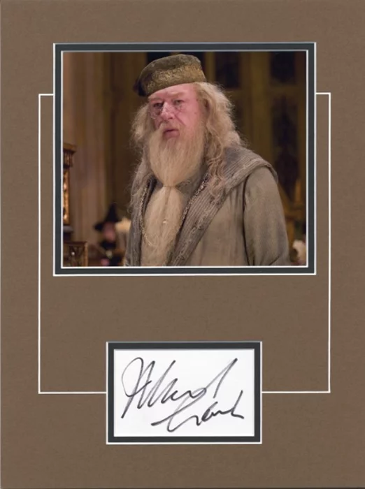 Michael Gambon as Dumbledore autograph