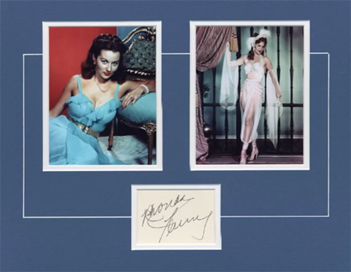 Rhonda Fleming autograph