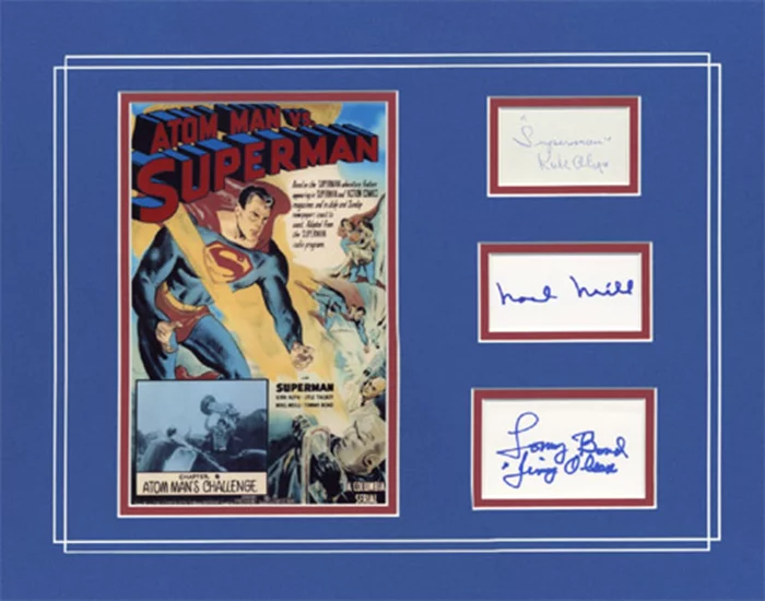 Atom Man vs Superman autograph