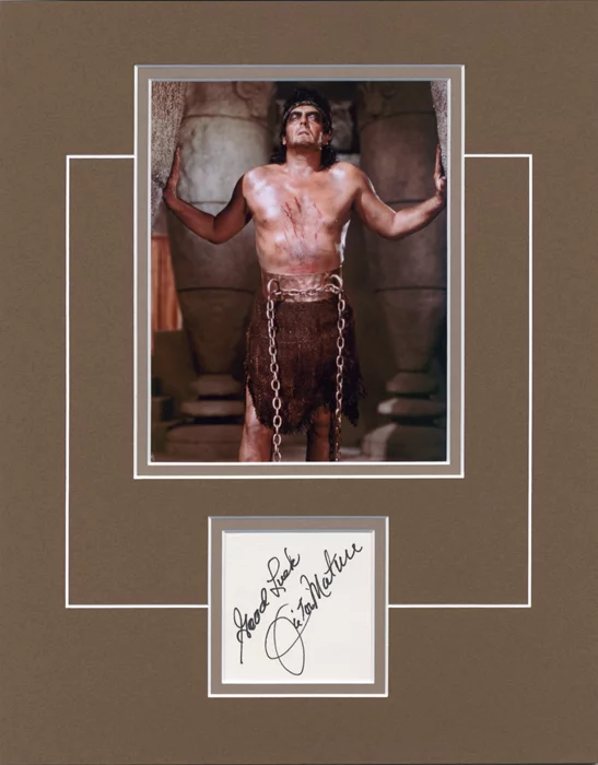Victor Mature autograph
