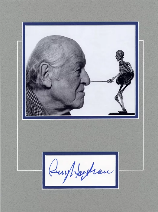 Ray Harryhausen autograph