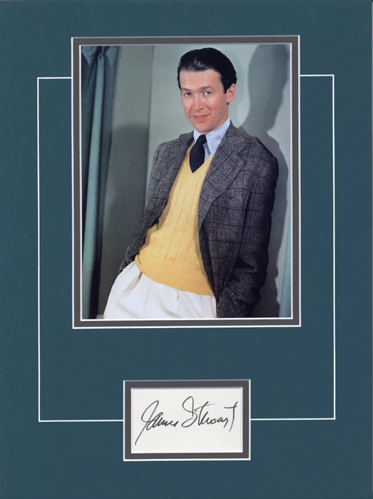 James Stewart autograph
