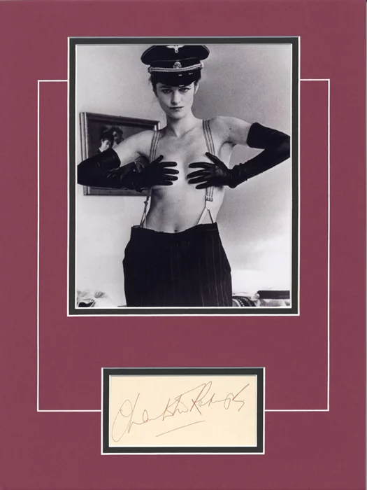 Charlotte Rampling autograph