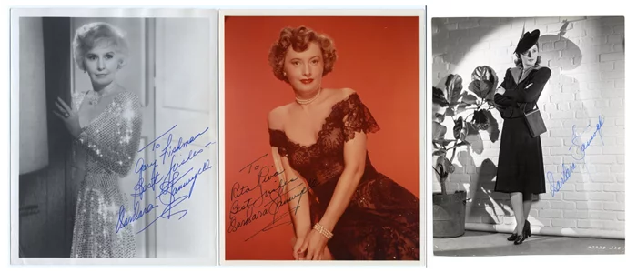 Barbara Stanwyck autograph