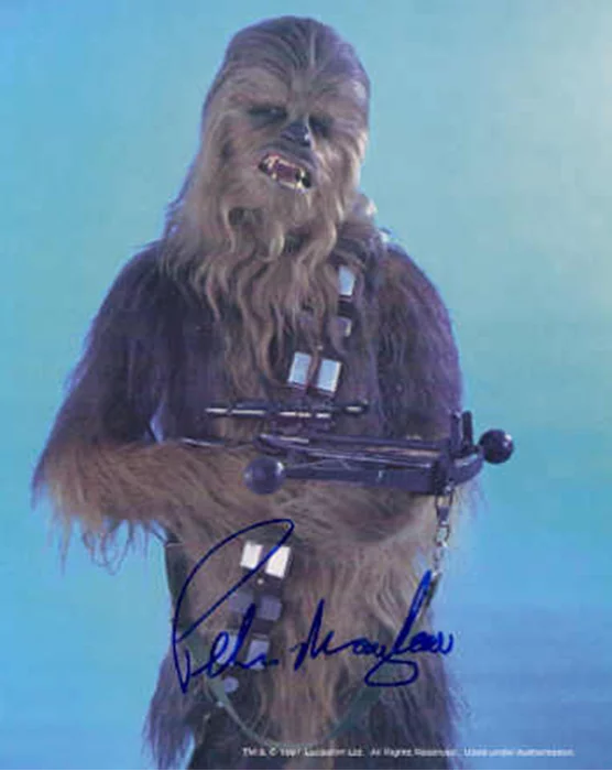 Peter Mayhew autograph