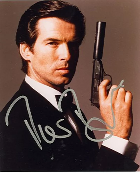 Pierce Brosnan autograph