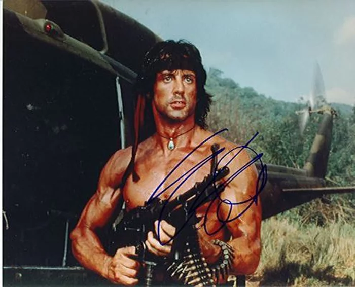 Sylvester Stallone autograph