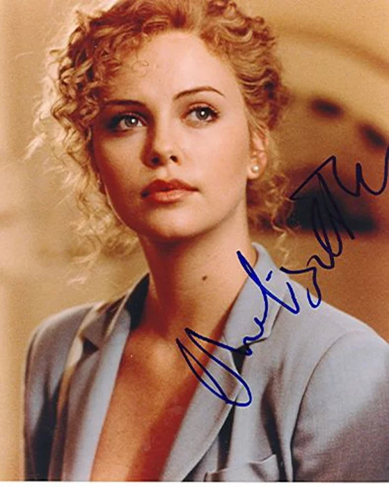 Charlize Theron autograph