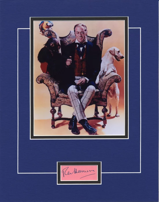 Rex Harrison as Dr. Dolittle autograph