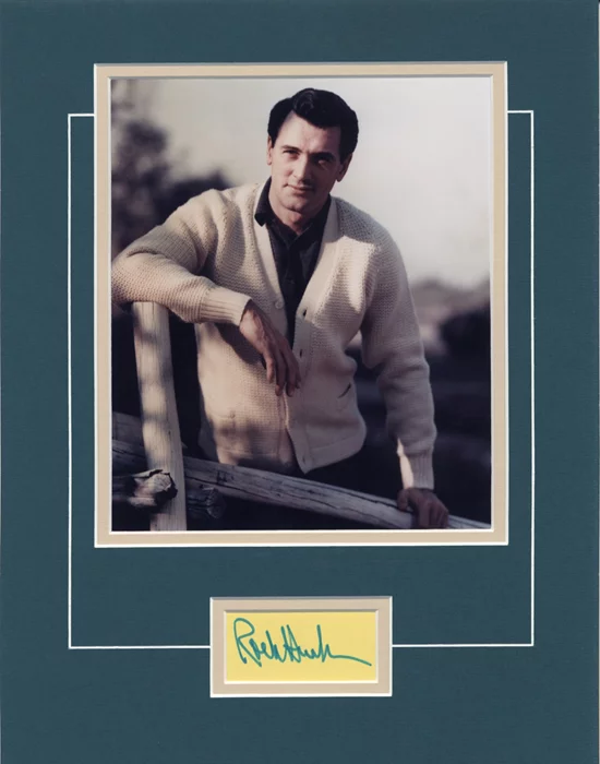 Rock Hudson autograph