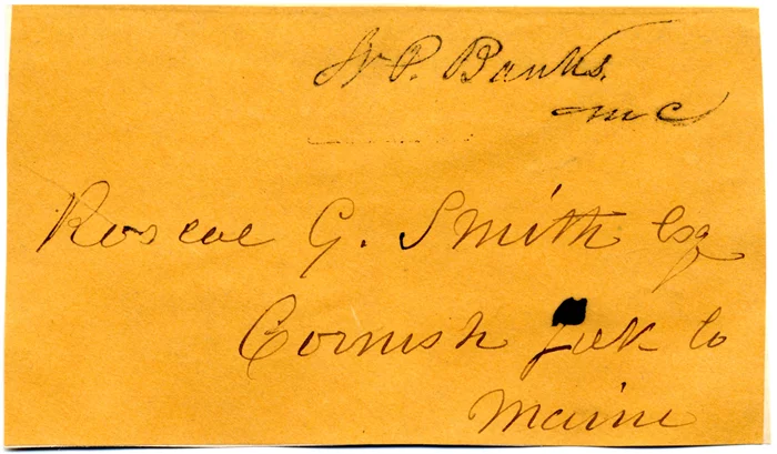 Nathaniel Banks autograph