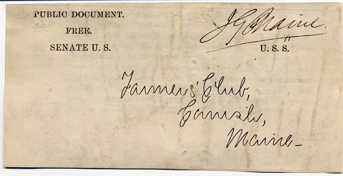 James Blaine autograph