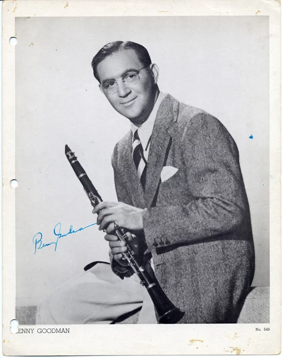 Benny Goodman autograph