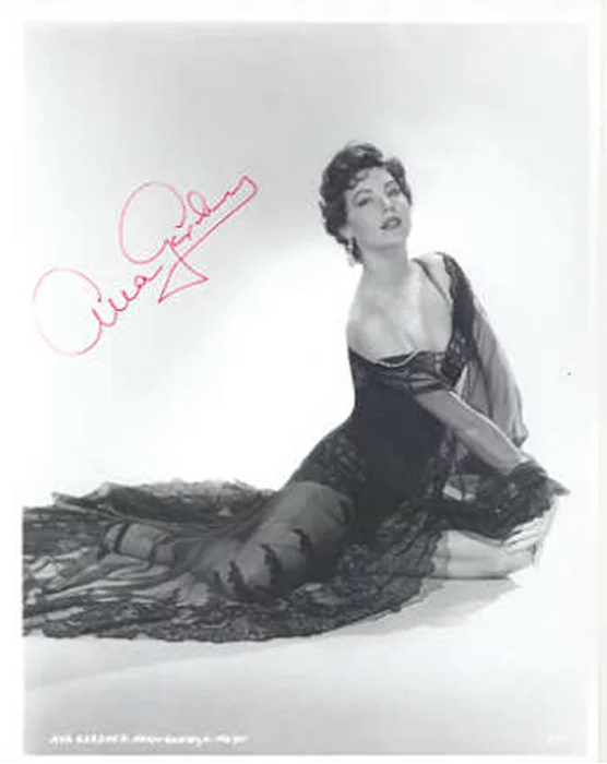 Ava Gardner autograph