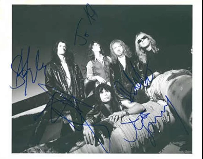 Aerosmith autograph