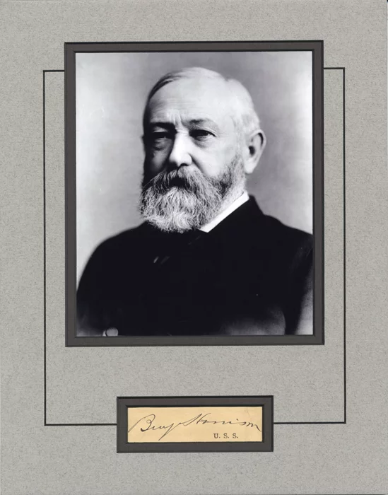 Benjamin Harrison autograph