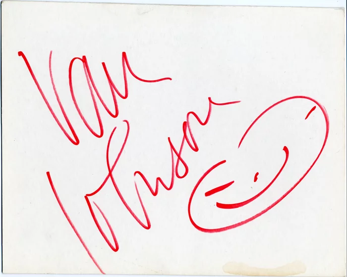 Van Johnson autograph
