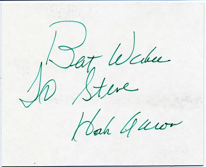 Hank Aaron autograph