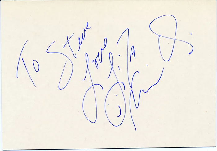 Liza Minnelli autograph