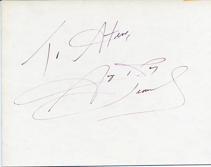 Sugar Ray Leonard autograph