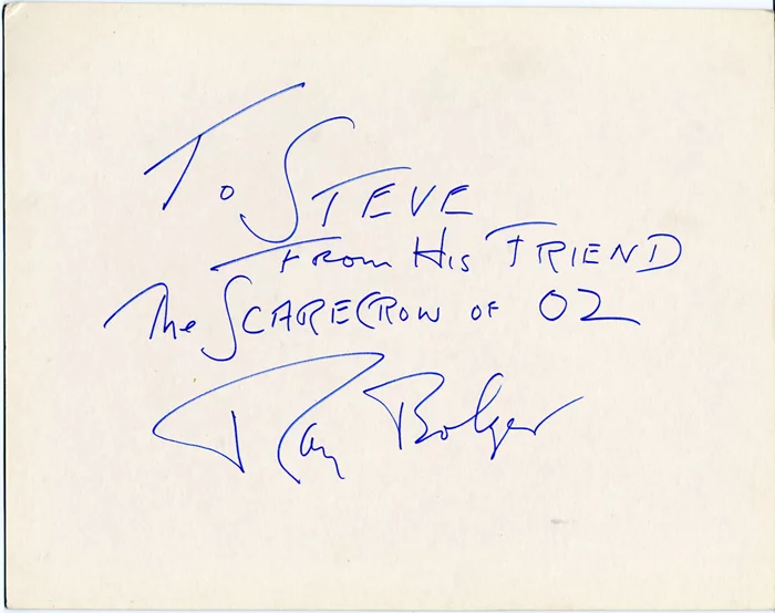 Ray Bolger autograph