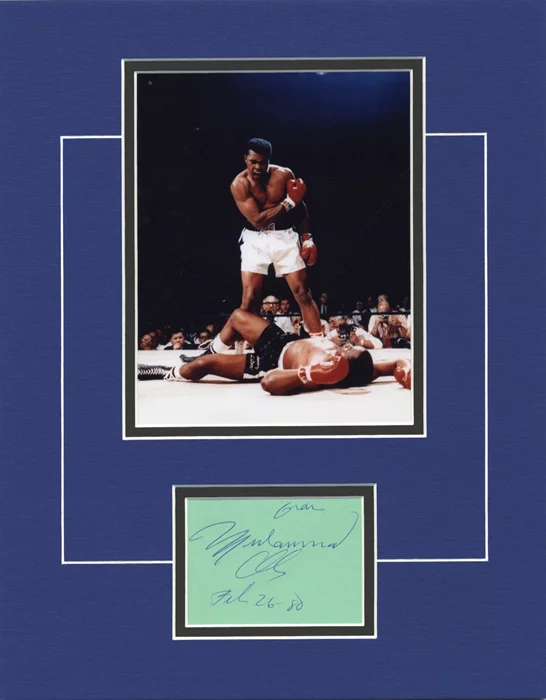 Muhammad Ali autograph