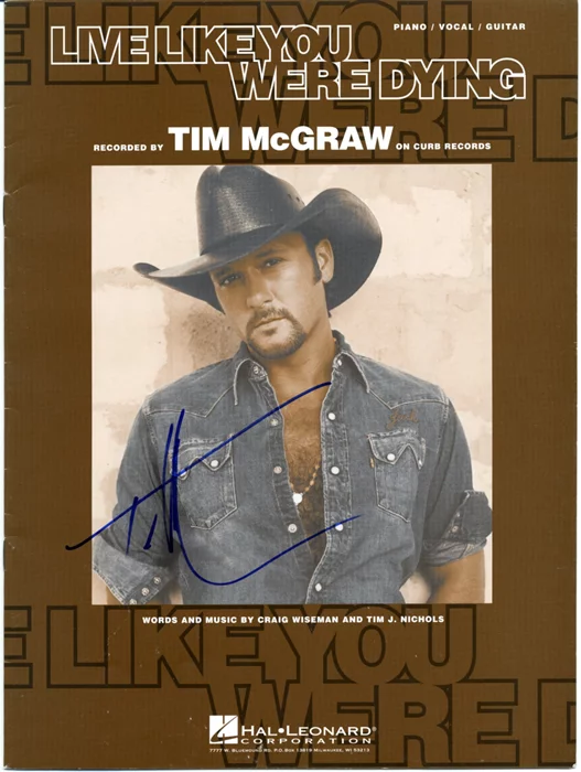 Tim McGraw autograph