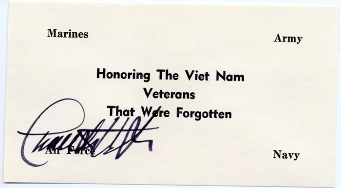 Charlton Heston autograph