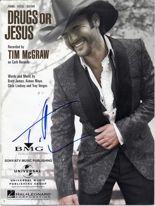 Tim McGraw autograph