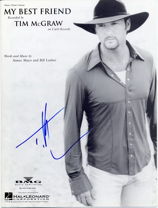 Tim McGraw autograph