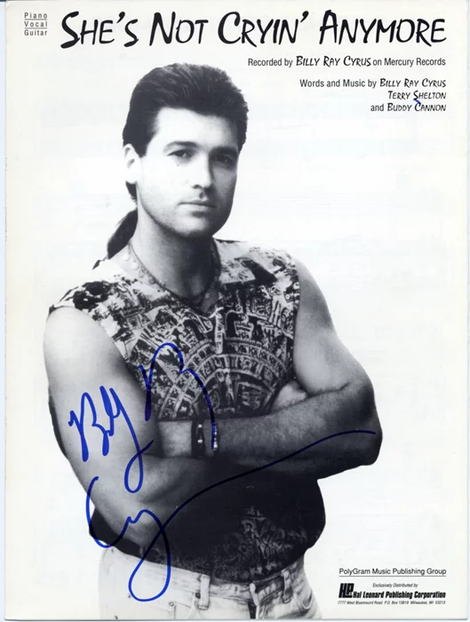 Billy Ray Cyrus autograph