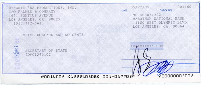 George Clooney autograph