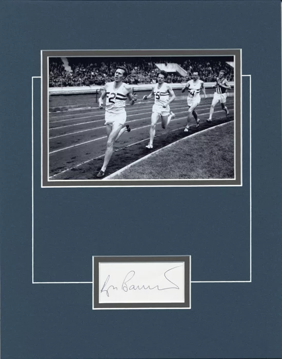 Roger Bannister autograph