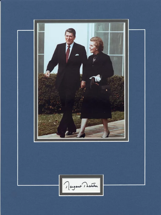 Margaret Thatcher autograph