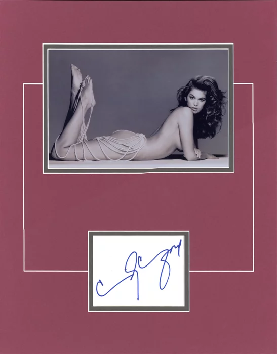 Cindy Crawford autograph