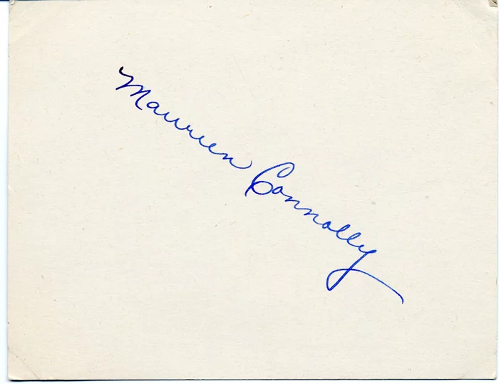 Maureen Connolly autograph