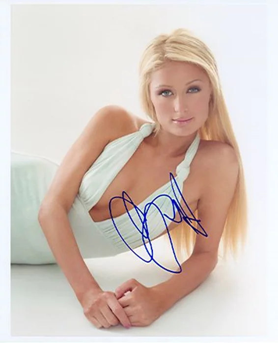 Paris Hilton autograph