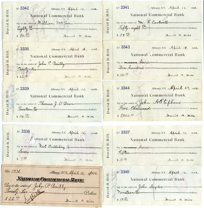 David B. Hill autograph